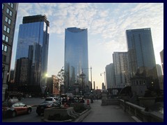 Skyline from the Loop, street level 37 - the newest skyscraper construction